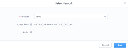 Fig. G GWN7630-Transfer Network  GroupTransfer AP Status Screens lower right part