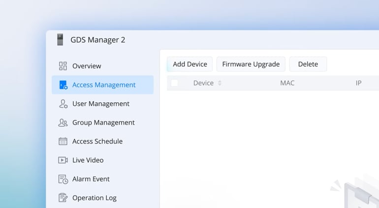 GDS Manager 2 Interface