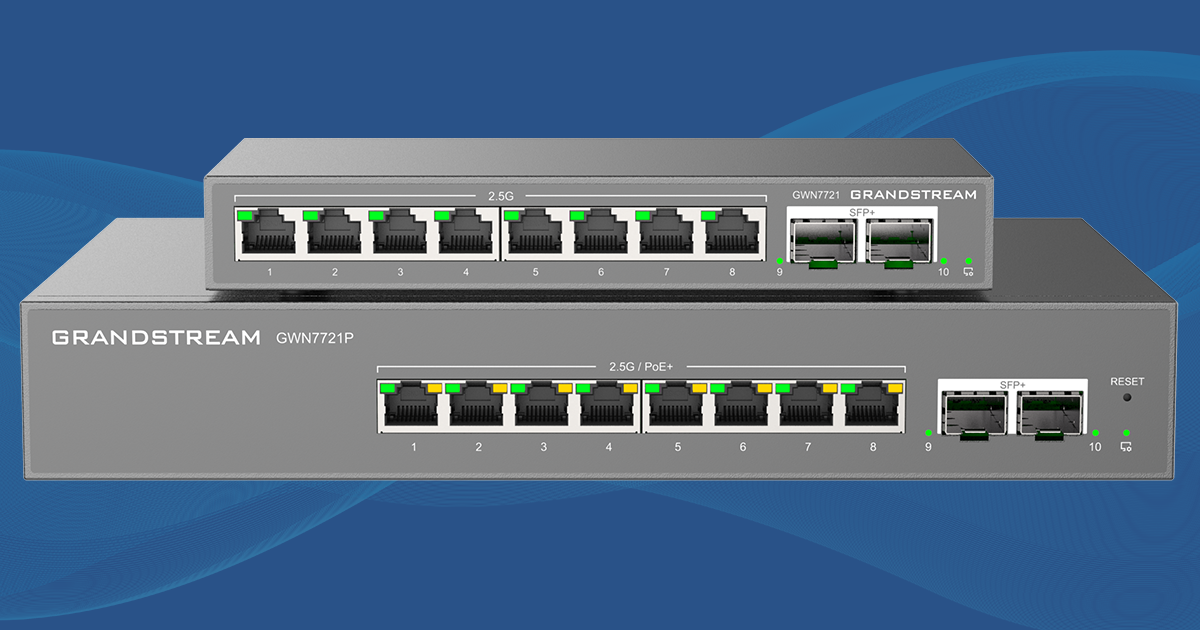 Grandstream Announces Layer 2 Lite Managed 2.5-Gigabit Network Switches