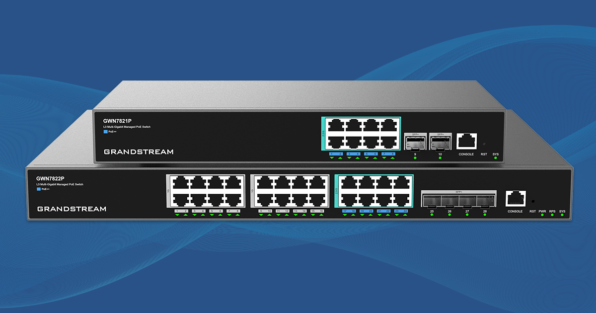 Grandstream Releases New Layer 3 Multi-Gigabit Network Switches