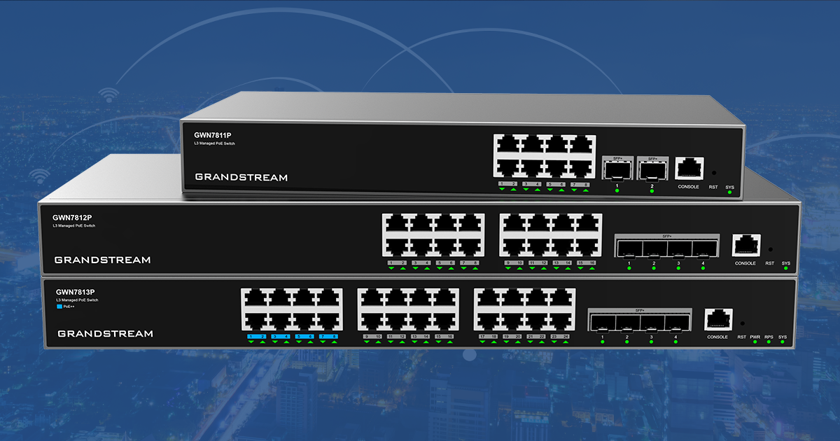 Grandstream Announces New Layer 3 Managed Network Switches
