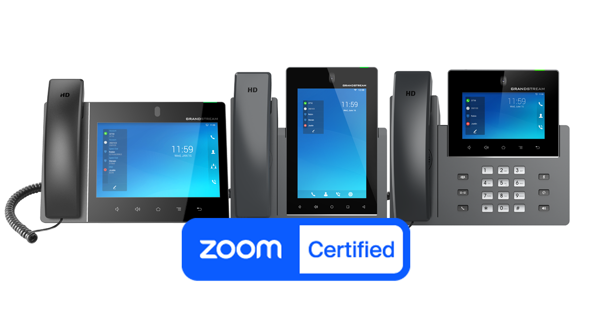 Grandstream’s Smart Video IP Phones Certified with Zoom Phone