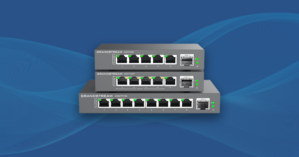 Grandstream Announces New 2.5G Multi-Gigabit Unmanaged Network Switch